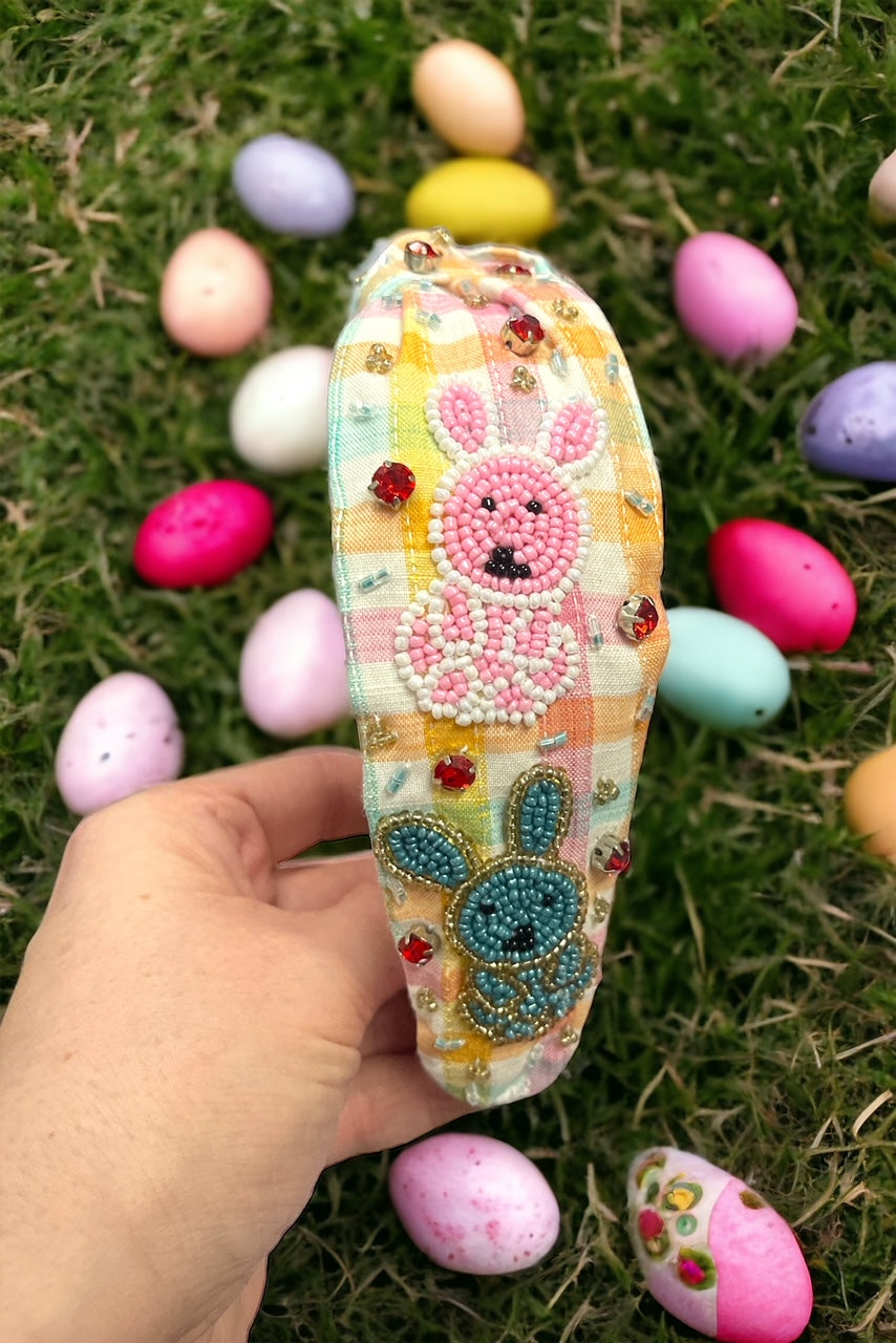 Easter Headband--Plaid